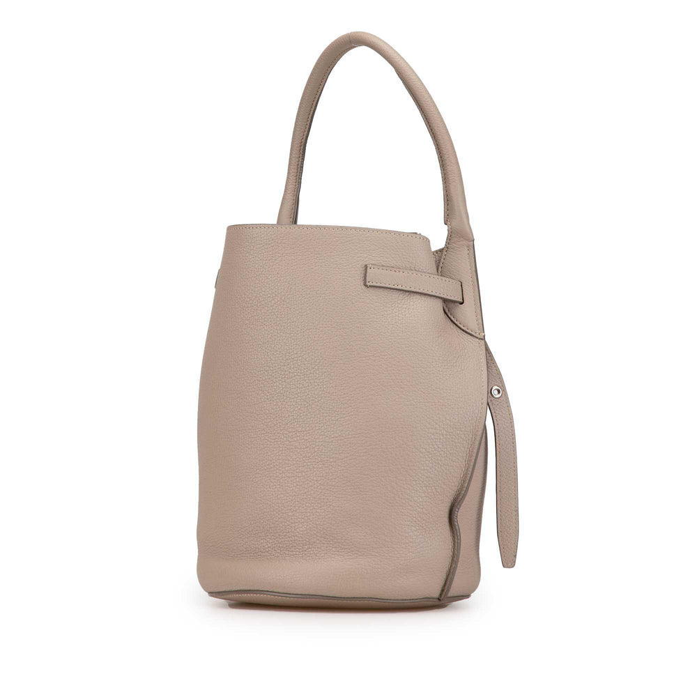 Leather Big Bag Bucket Brown - Gaby Paris