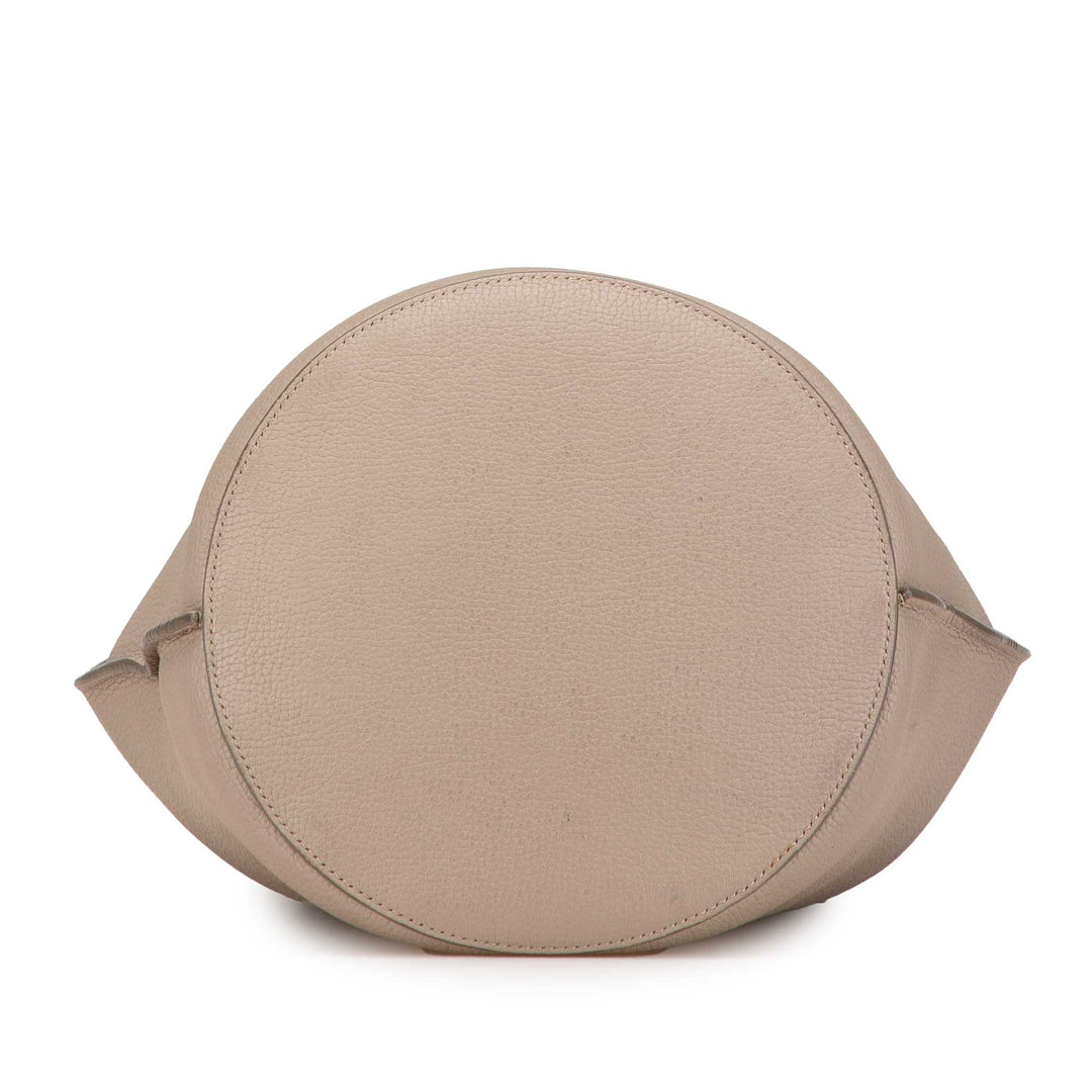 Leather Big Bag Bucket Brown - Gaby Paris