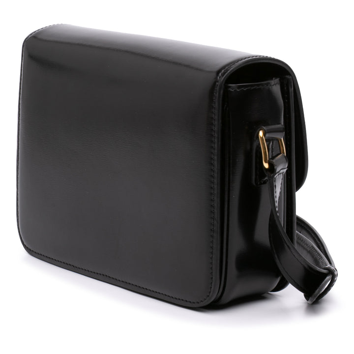 Celine Teen brillant Cuir de veau Triomphe Sac porté croisé