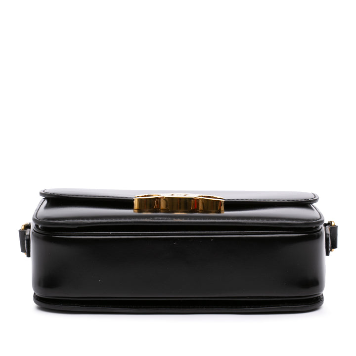 Celine Teen brillant Cuir de veau Triomphe Sac porté croisé