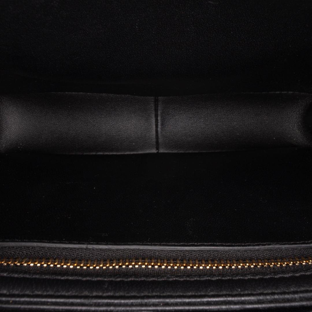Celine Teen brillant Cuir de veau Triomphe Sac porté croisé