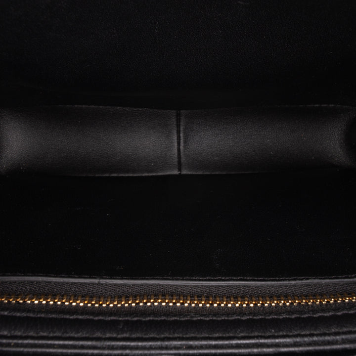 Celine Teen brillant Cuir de veau Triomphe Sac porté croisé