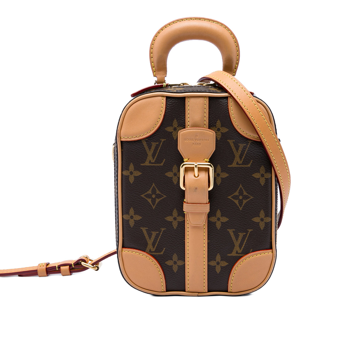 Louis Vuitton Sac à main Valisette Verticale Monogram Marron – vue principale – GABY PARIS