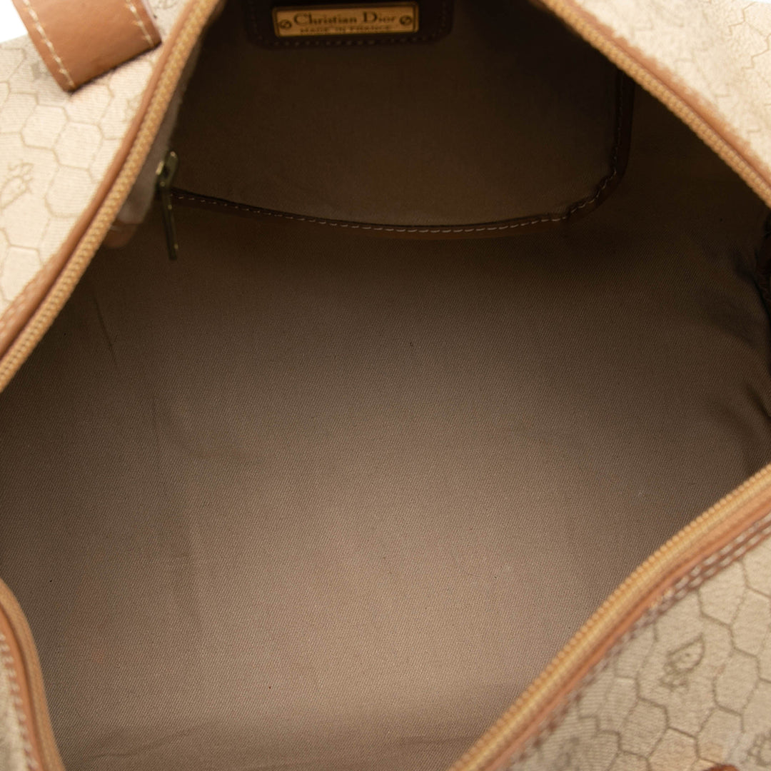 Dior Honeycomb Coated Toile Boston Sac