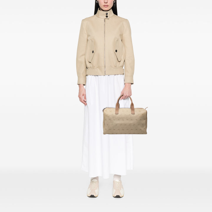 Dior Honeycomb Coated Toile Boston Sac