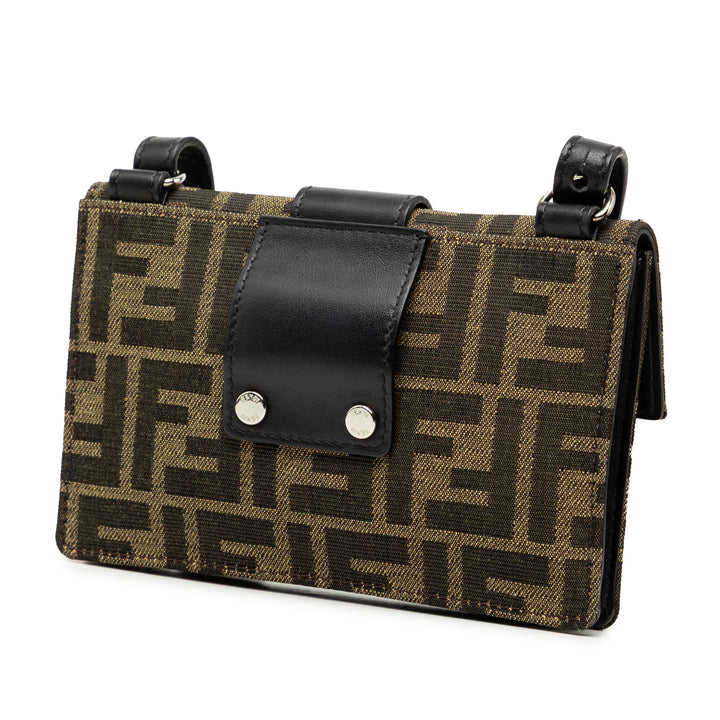 Fendi Zucca Toile Convertible Baguette Pochette