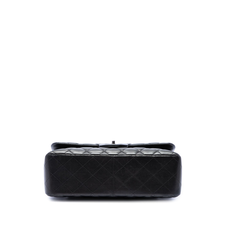 Chanel Classic Double rabat Jumbo Cuir d'agneau Noir – vue 3 – GABY PARIS