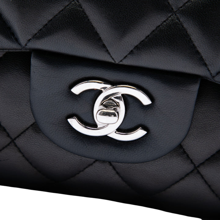 Chanel Classic Double rabat Jumbo Cuir d'agneau Noir – vue 5 – GABY PARIS