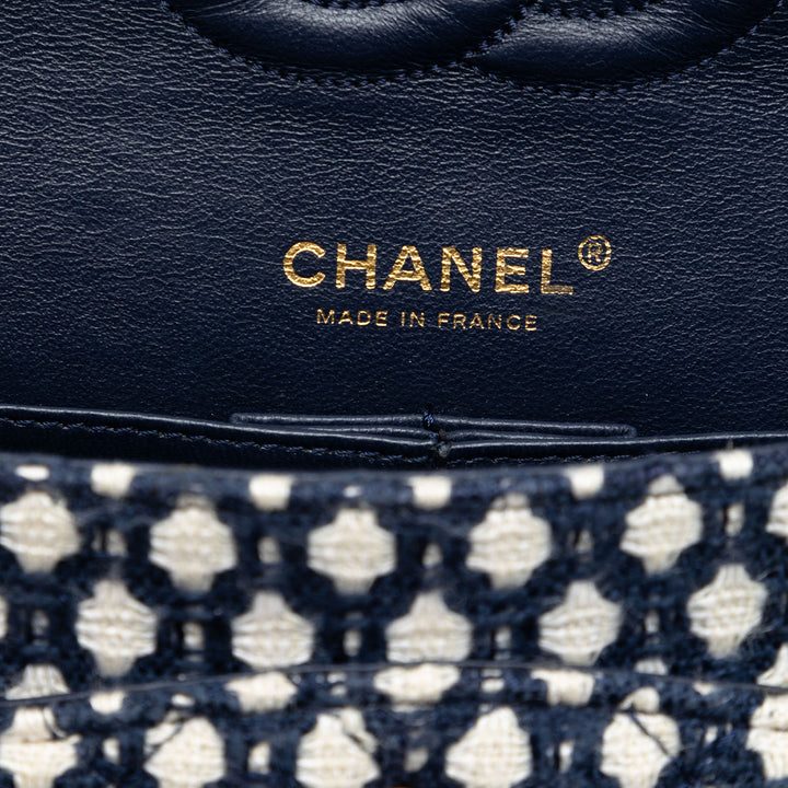 Chanel Medium Classic Tweed Bijoux Chain Double rabat