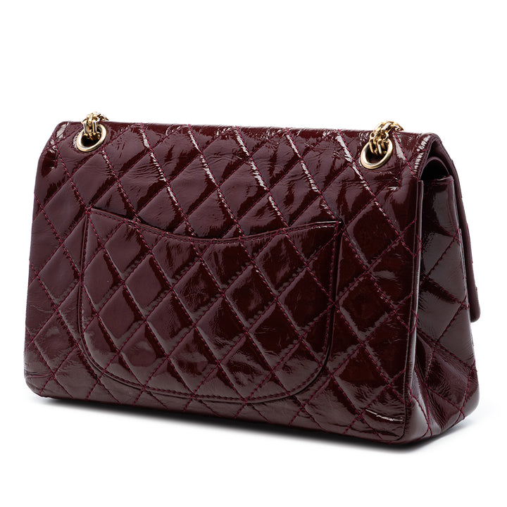 Chanel Matelassé froissé Cuir verni Reissue 2.55 Double rabat 226