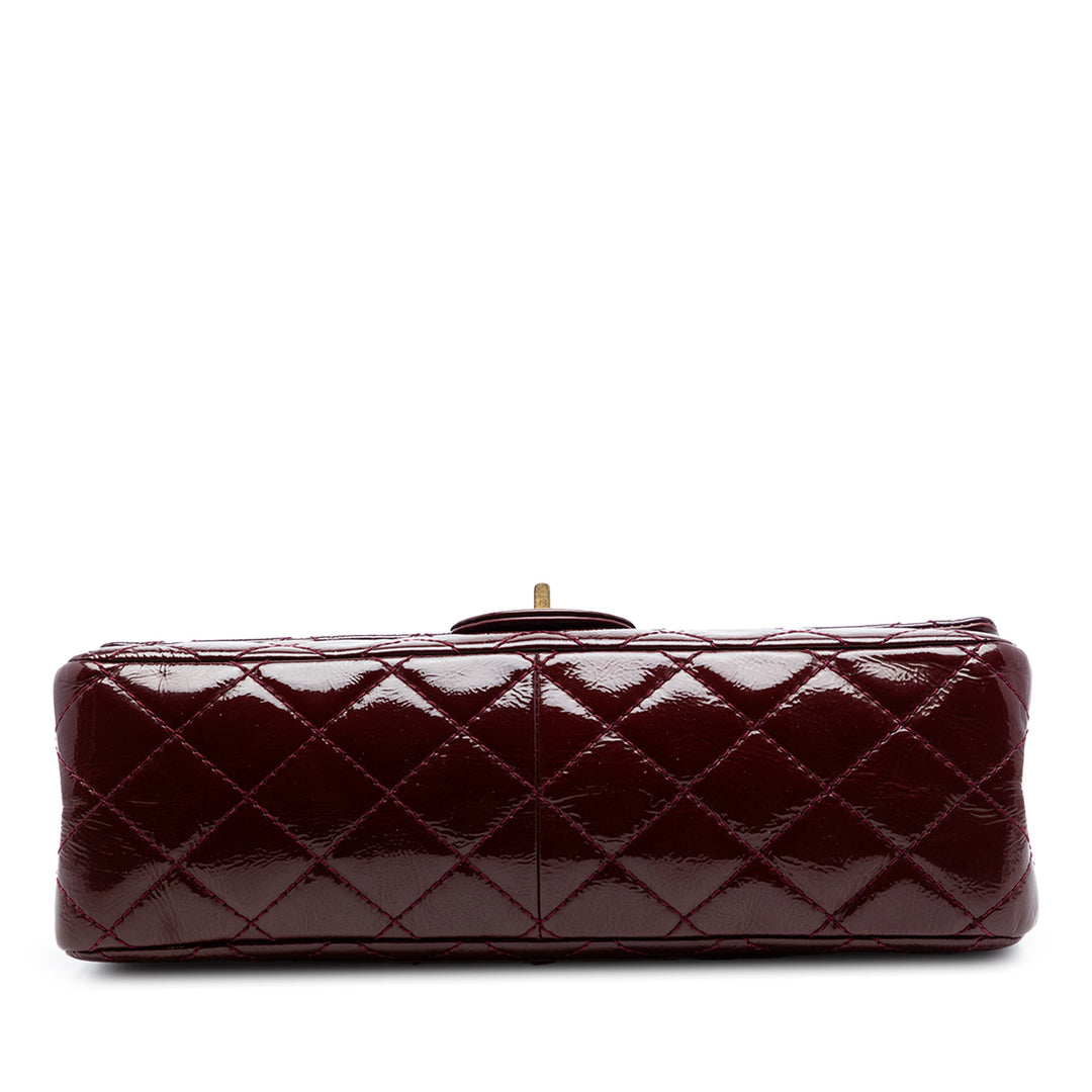 Chanel Matelassé froissé Cuir verni Reissue 2.55 Double rabat 226
