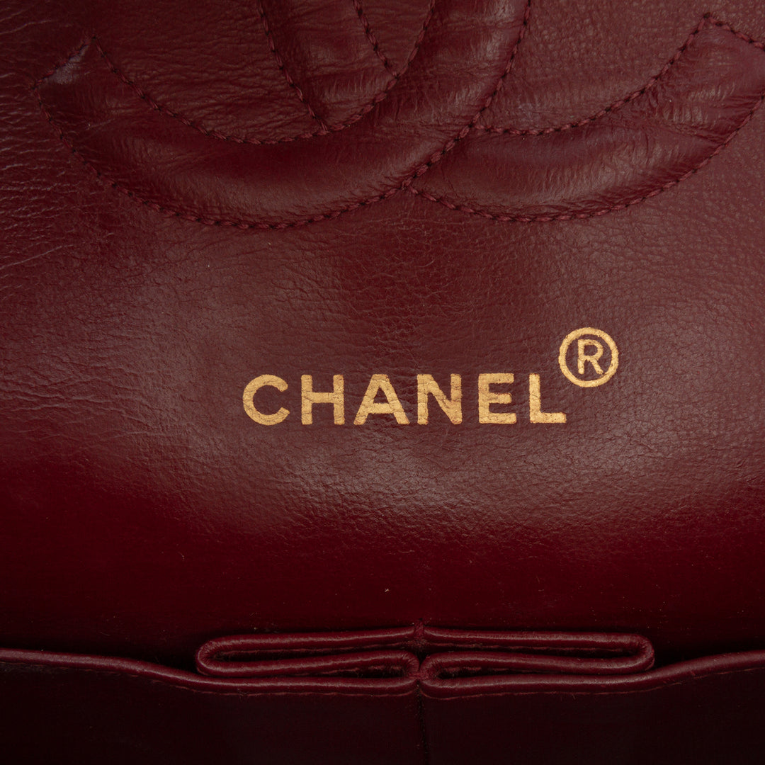 Chanel Medium Classic Cuir d’agneau Double rabat Noir