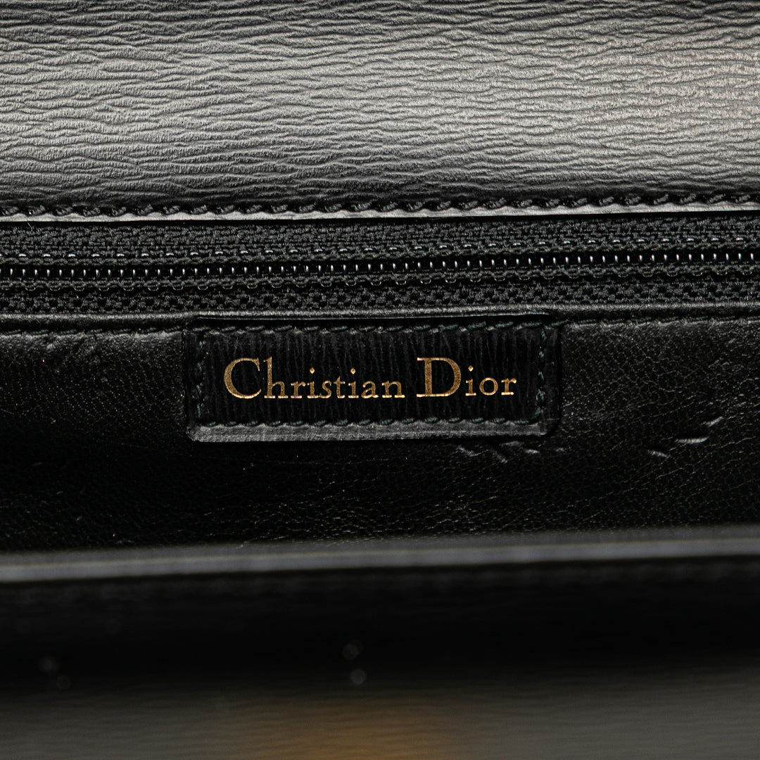 Leather Chain Crossbody Black - Gaby Paris