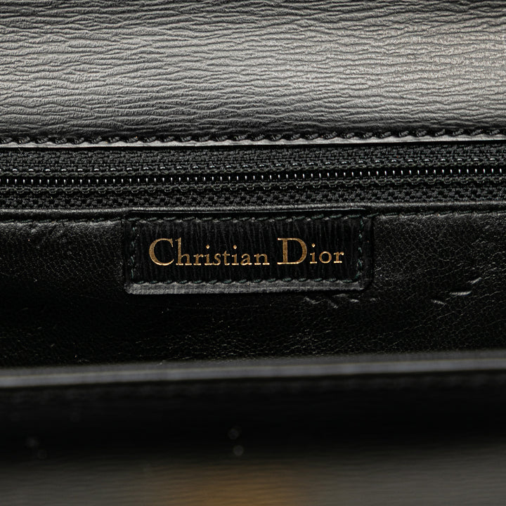 Leather Chain Crossbody Black - Gaby Paris