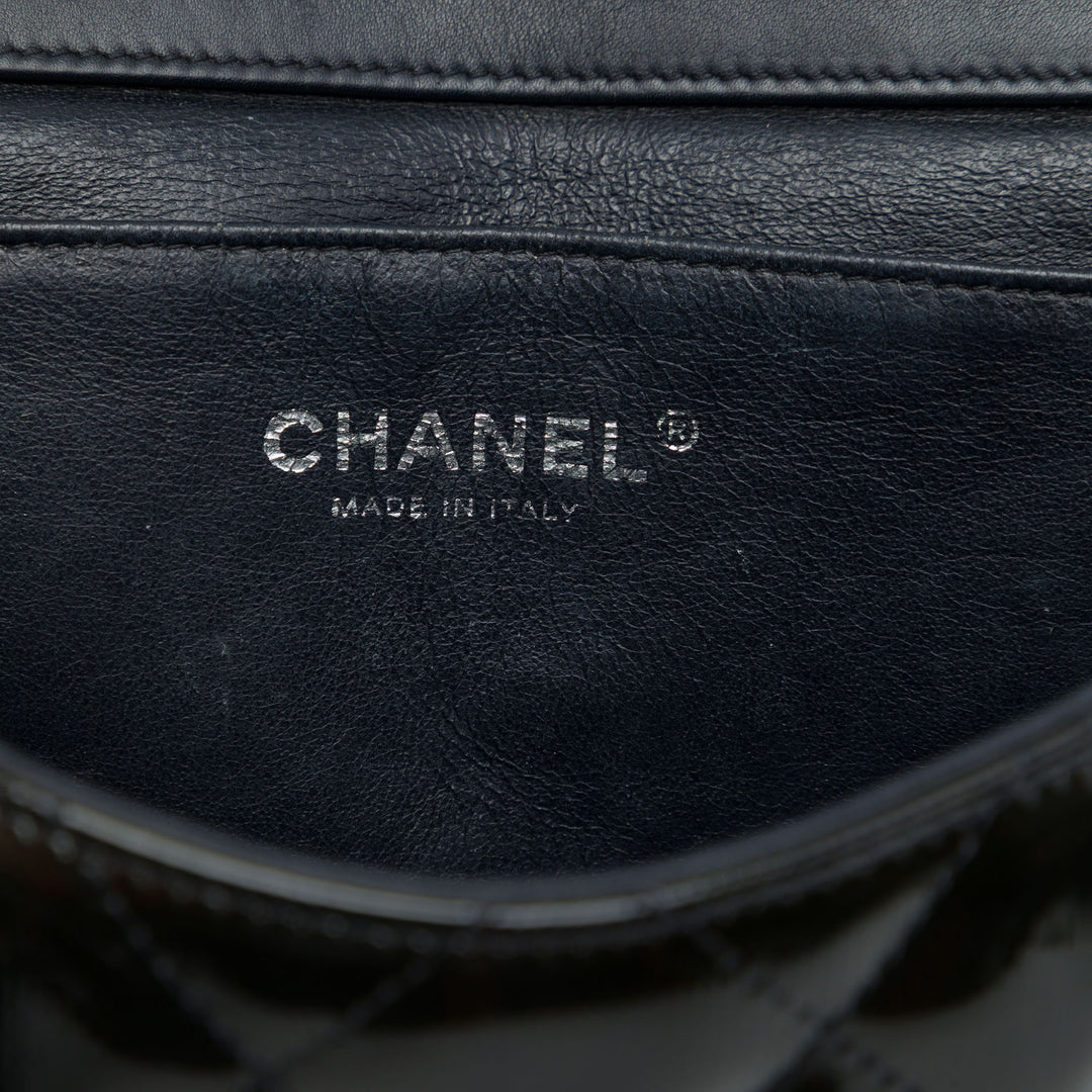Chanel Pochette CC Matelassé Striated à rabat avec chaîne Marron – vue 5 – GABY PARIS