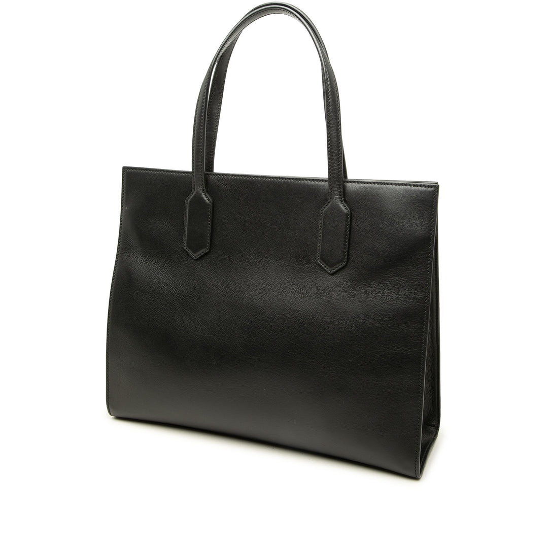 Gucci Cabas GG Marmont Ruban Cuir de veau Noir – vue 2 – GABY PARIS