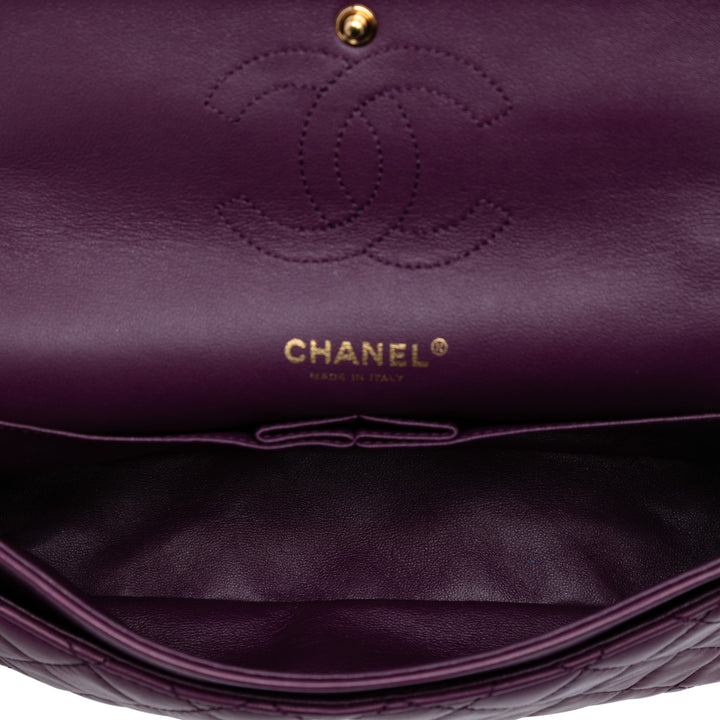Chanel Medium Classic Cuir d’agneau Double rabat