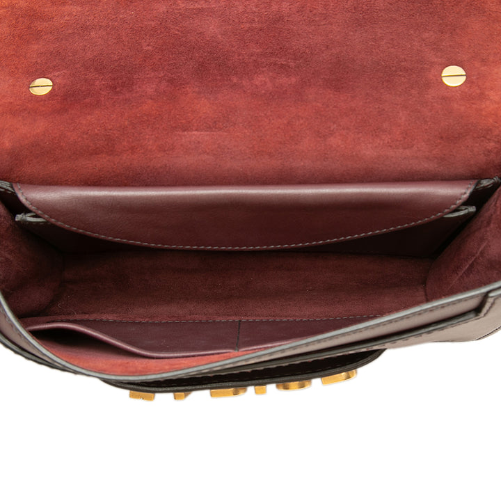 Dior J'Adior Chaîne à rabat Moyen Cuir de veau Rouge – vue 4 – GABY PARIS