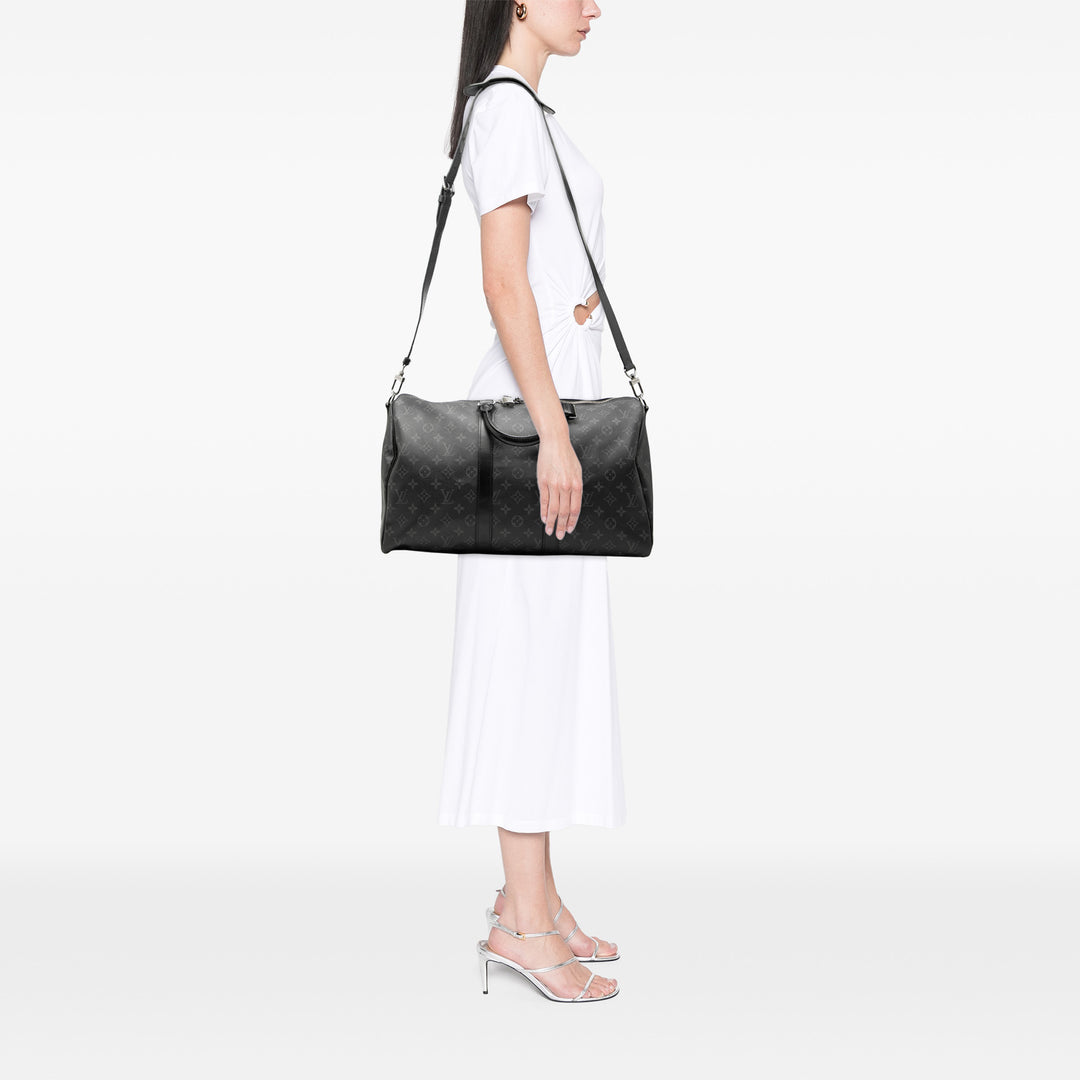 Louis Vuitton Monogram Eclipse Keepall Bandouliere 45