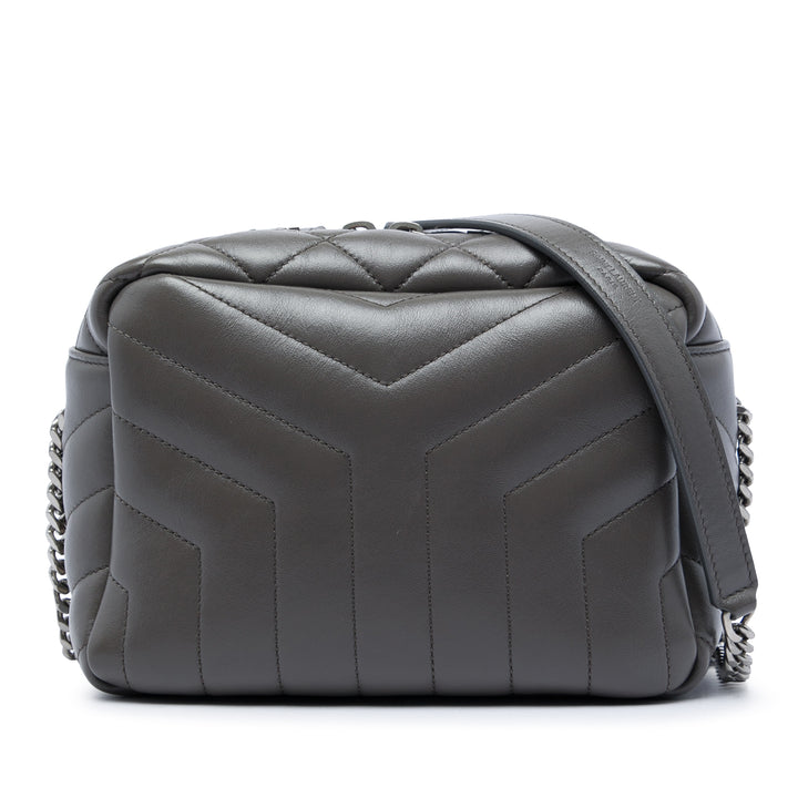 Matelasse LouLou Sac bowling Petit Cuir de veau Gris