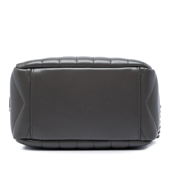 Matelasse LouLou Sac bowling Petit Cuir de veau Gris