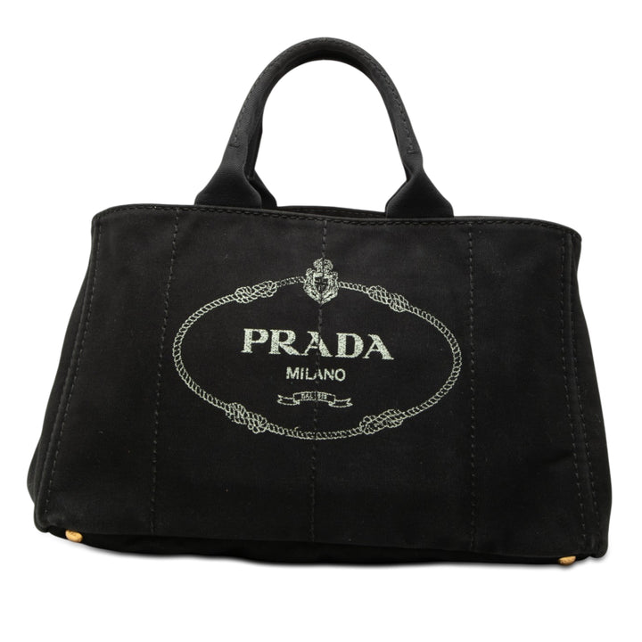 Prada Large Toile Canapa Logo Sac