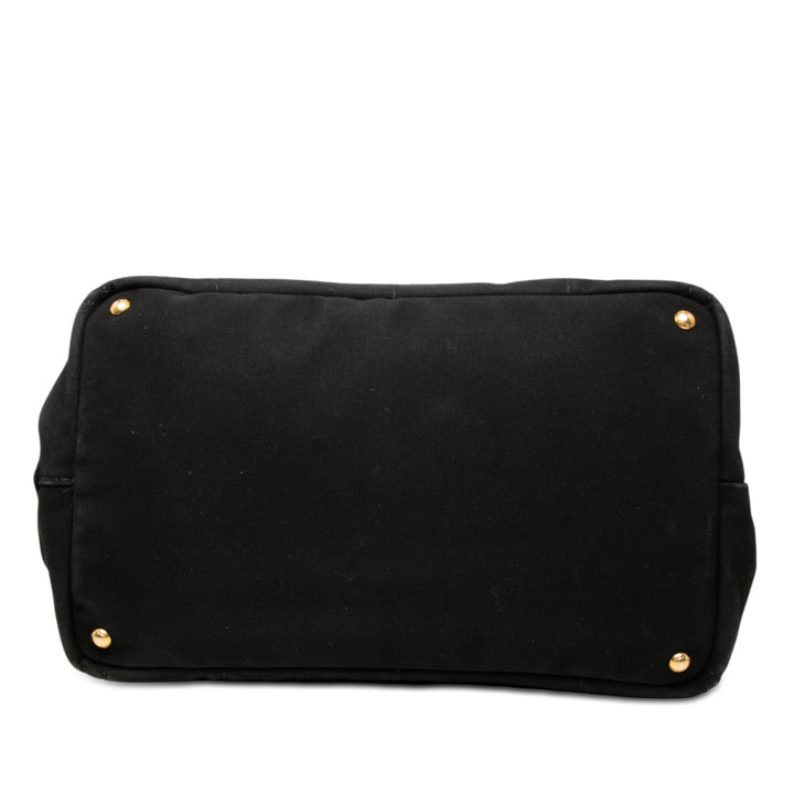 Prada Large Toile Canapa Logo Sac