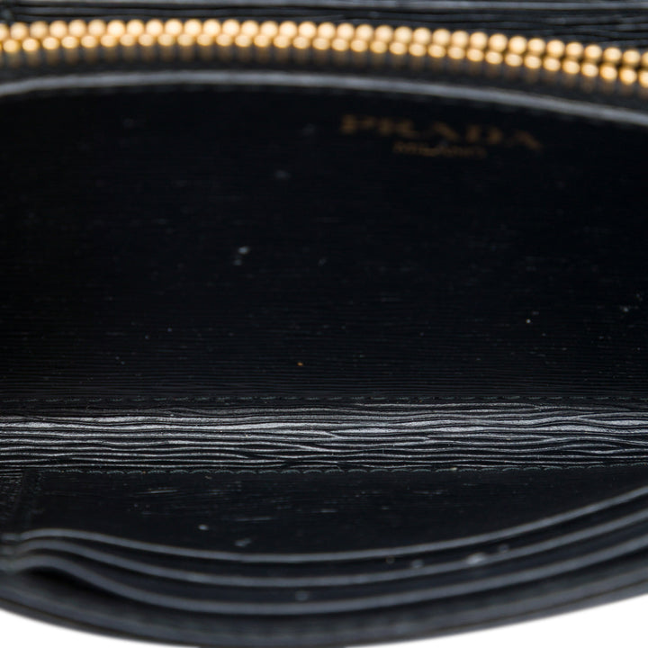 Prada Vitello Move et Tessuto Portefeuille On Strap