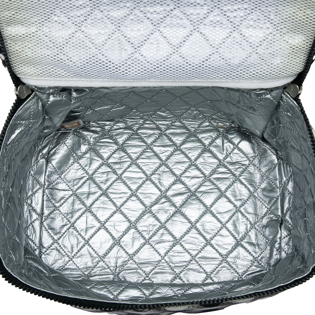 Chanel CC Gingham Lunch Sac boîte Noir – vue 4 – GABY PARIS