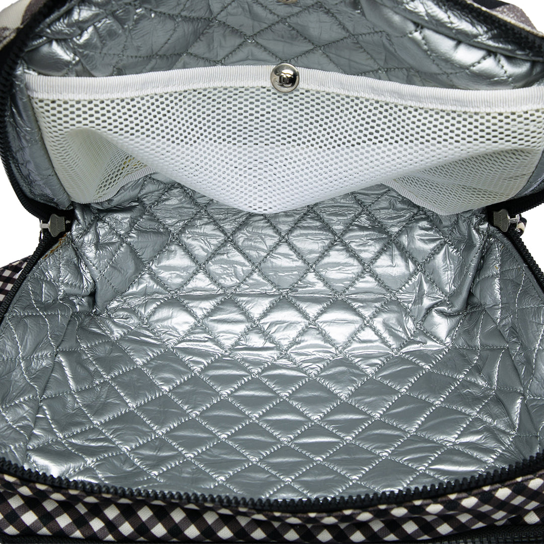 Chanel CC Gingham Lunch Sac boîte Noir – vue 5 – GABY PARIS