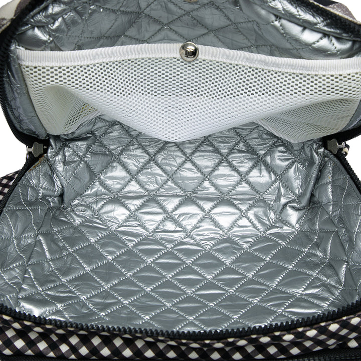 Chanel CC Gingham Lunch Sac boîte Noir – vue 5 – GABY PARIS