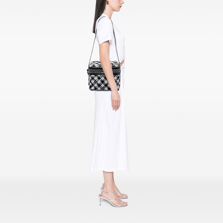 Chanel CC Gingham Lunch Sac boîte Noir – vue 6 – GABY PARIS