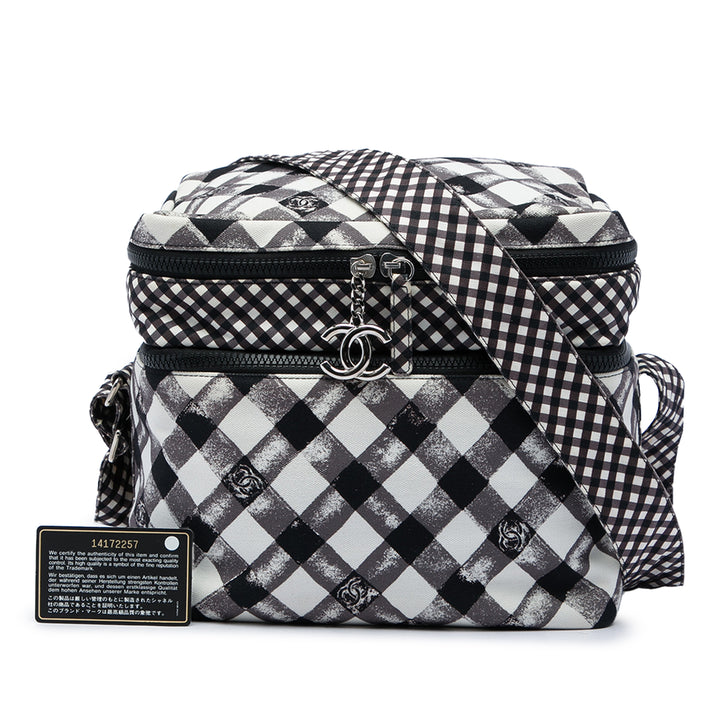 Chanel CC Gingham Lunch Sac boîte Noir – vue 7 – GABY PARIS