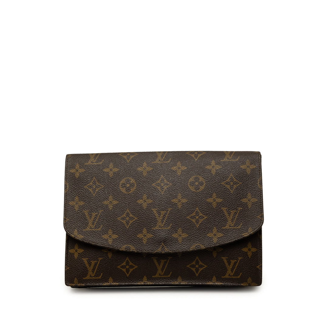 Louis Vuitton Pochette Rabat 23 Monogram Marron – vue principale – GABY PARIS