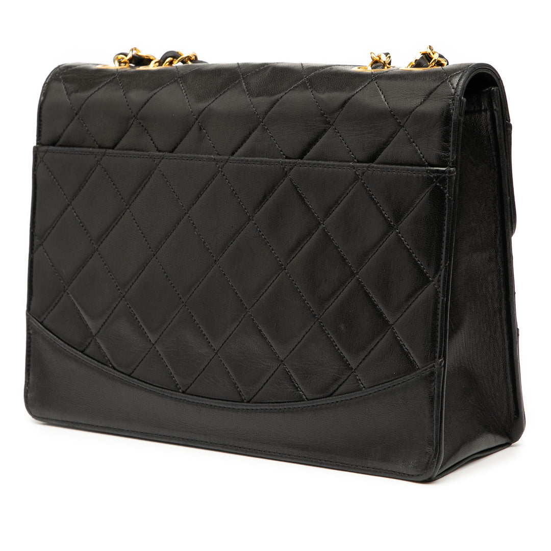 Chanel Medium Quilted Cuir d’agneau Mademoiselle Simple rabat Noir – GABY PARIS Authentique