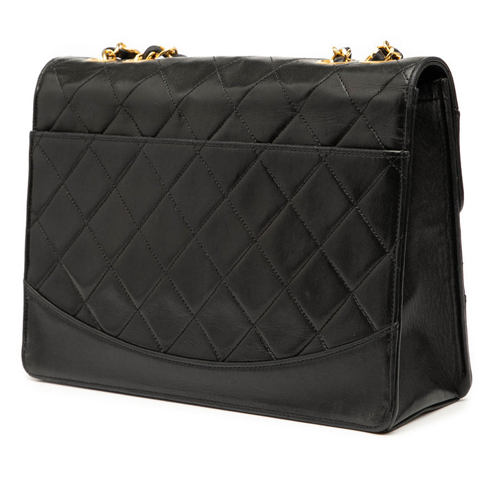 Chanel Medium Quilted Cuir d’agneau Mademoiselle Simple rabat Noir – GABY PARIS Authentique