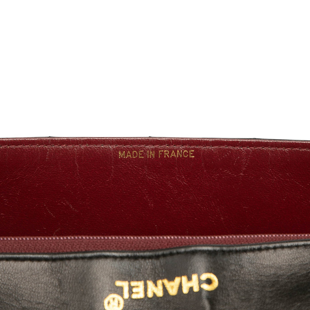 Chanel Medium Quilted Cuir d’agneau Mademoiselle Simple rabat Noir – GABY PARIS Authentique