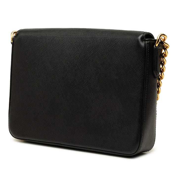 Prada Sac bandoulière Push Lock Saffiano Noir – vue 2 – GABY PARIS