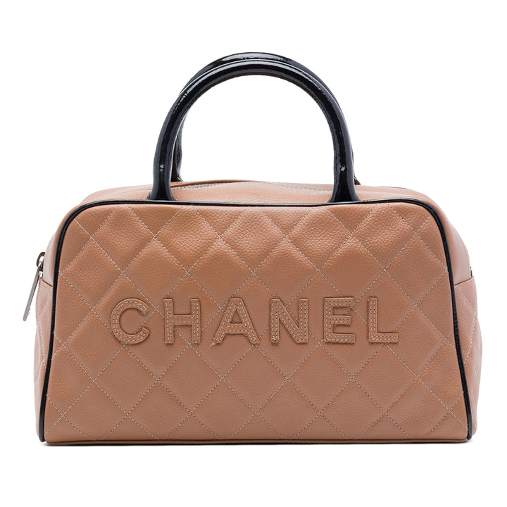 Chanel Matelassé Caviar Bowler Sac à main