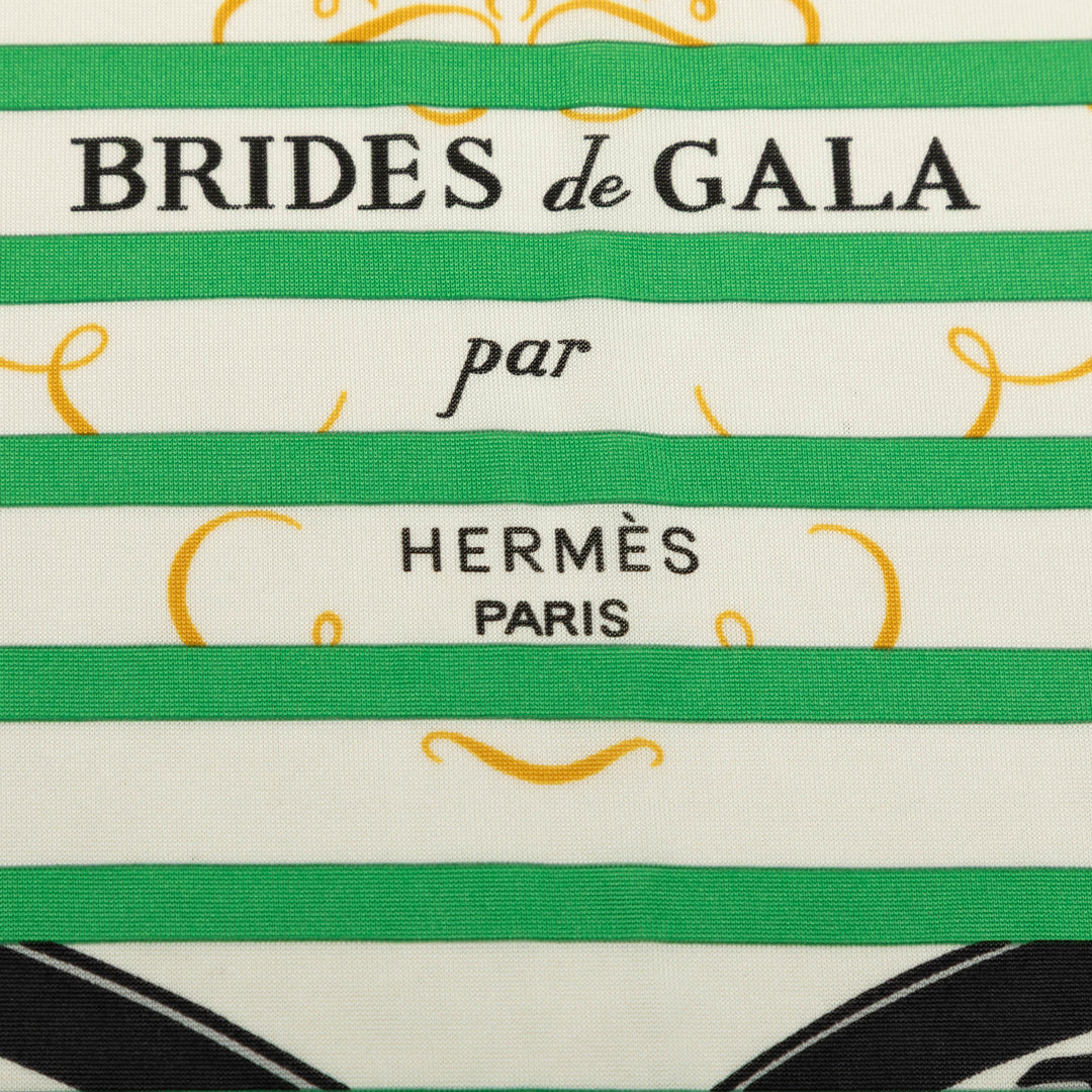 Hermès Brides De Gala Bayaderes Foulard 90 Blanc