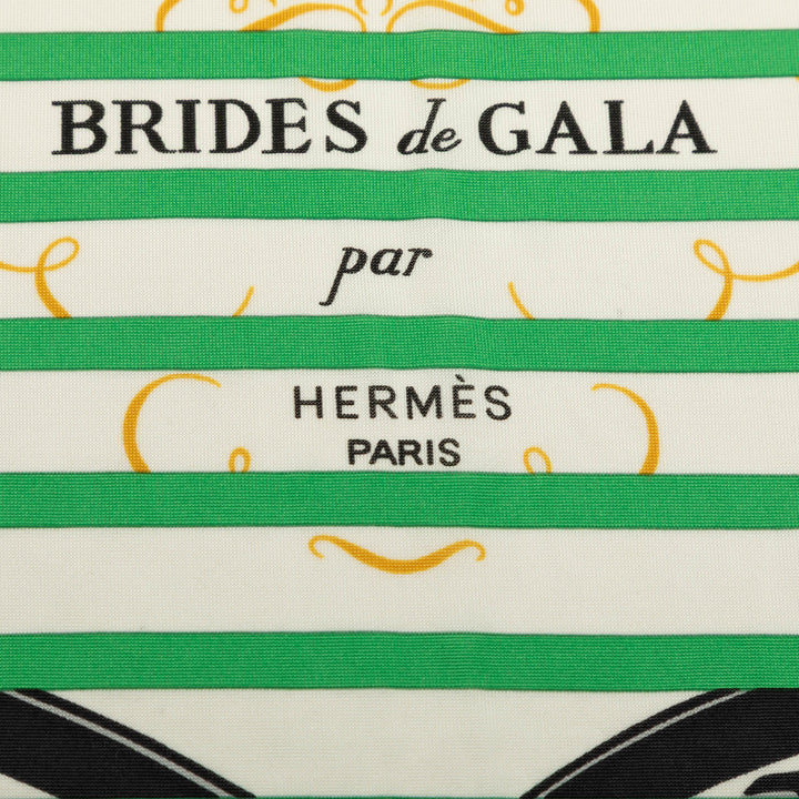 Hermès Brides De Gala Bayaderes Foulard 90 Blanc