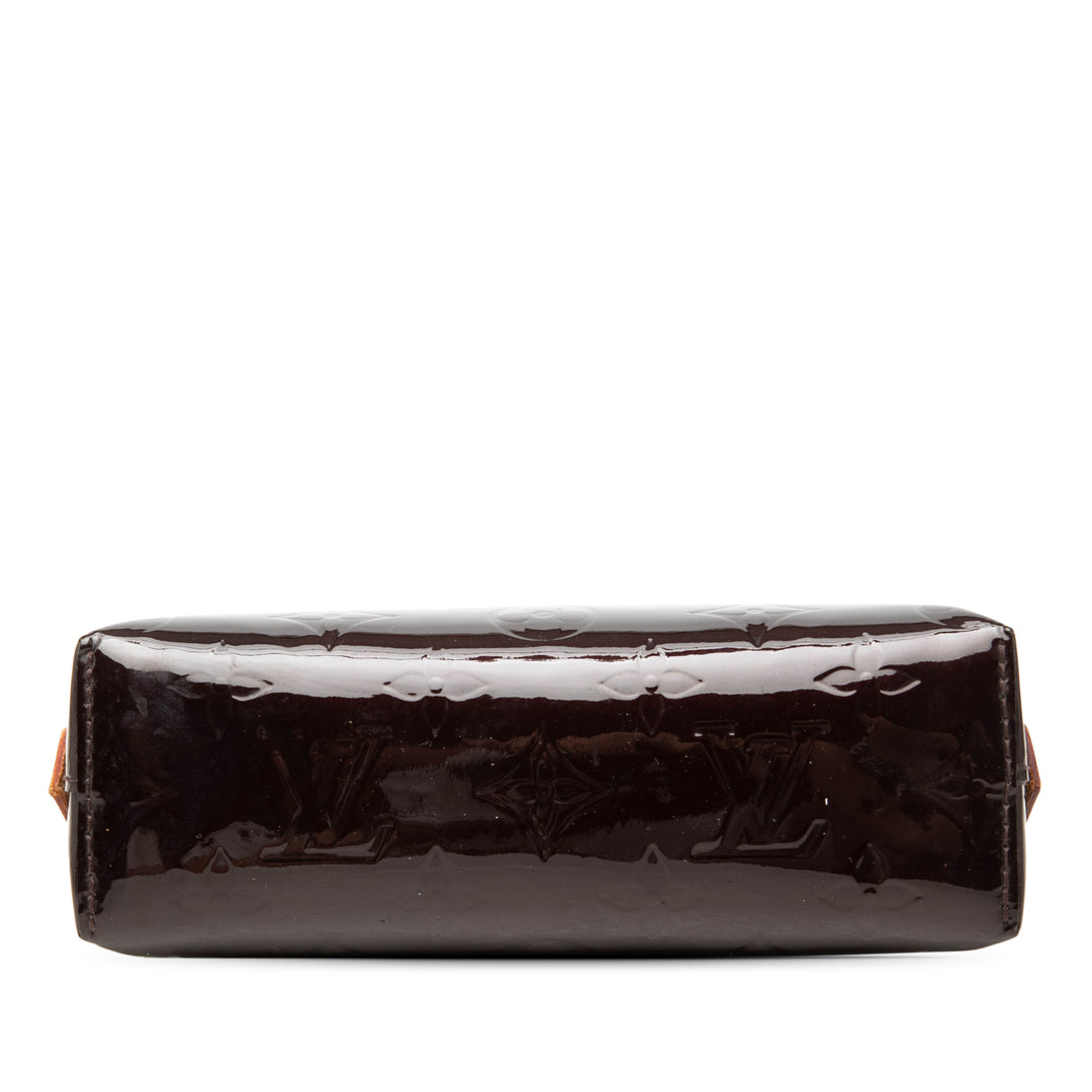 Trousse de maquillage Cuir verni Monogram Violet