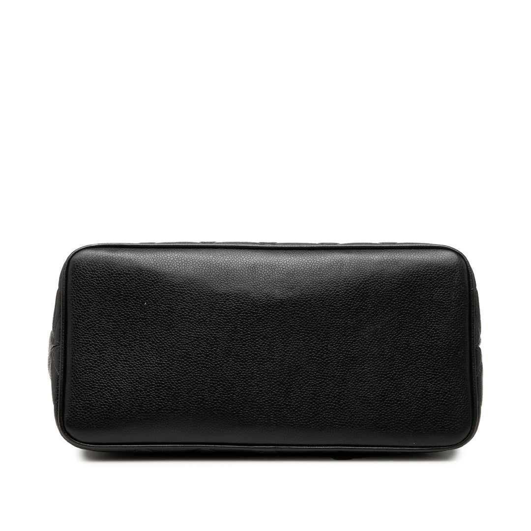 Chanel Medallion Cabas Cuir caviar Noir – vue 3 – GABY PARIS
