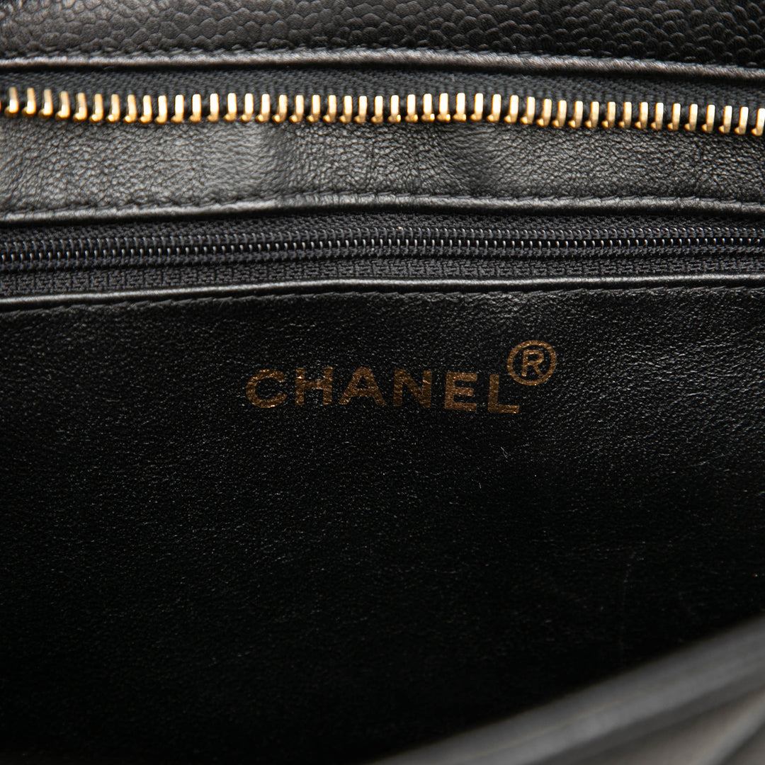 Chanel Medallion Cabas Cuir caviar Noir – vue 5 – GABY PARIS
