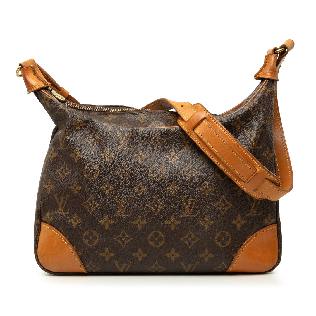 Louis Vuitton Sac porté épaule Boulogne 30 Monogram Marron – vue principale – GABY PARIS