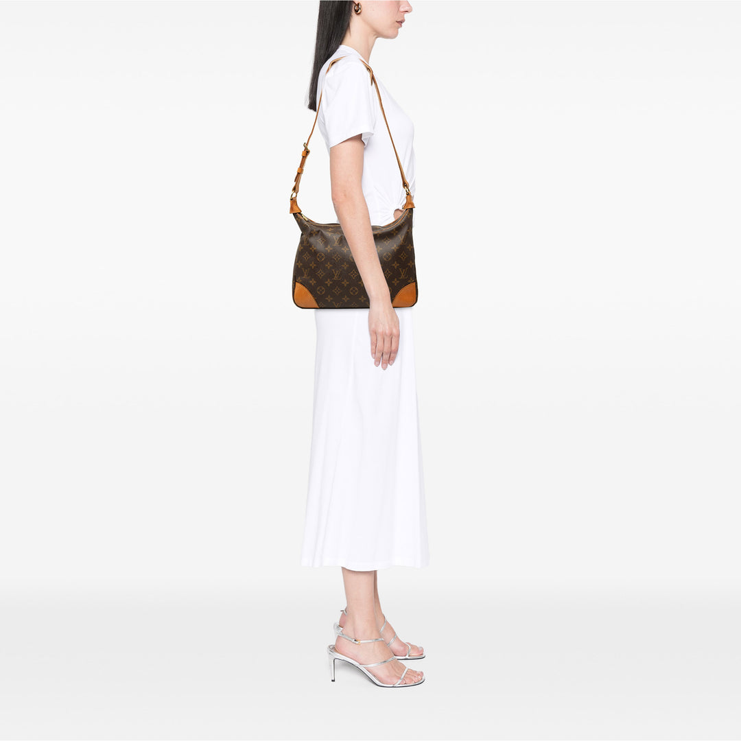 Louis Vuitton Sac porté épaule Boulogne 30 Monogram Marron – vue 6 – GABY PARIS