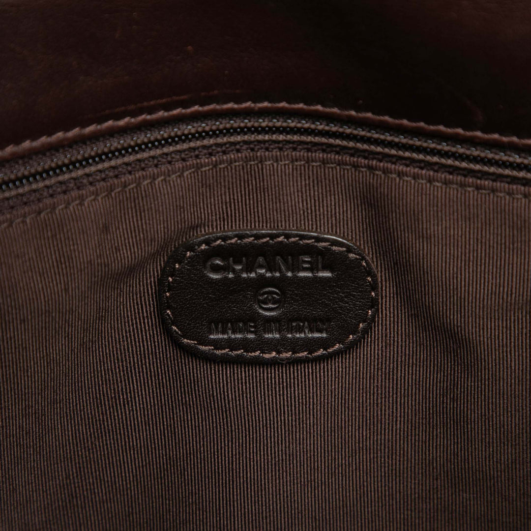 Chanel Sac Cuir d'agneau Marron – vue 5 – GABY PARIS