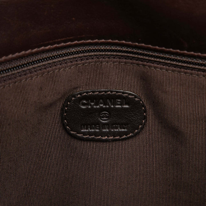 Chanel Sac Cuir d'agneau Marron – vue 5 – GABY PARIS