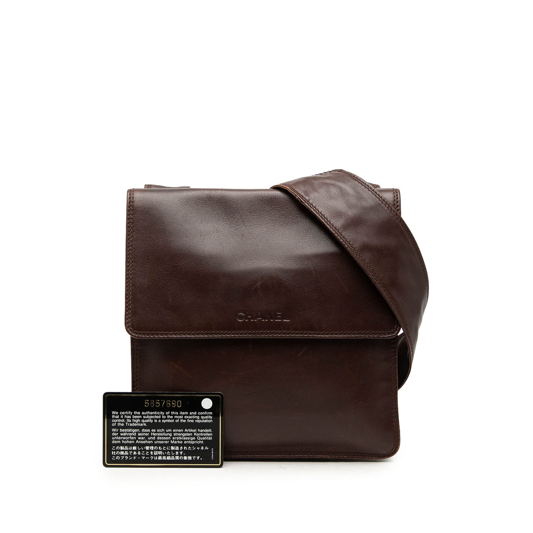Chanel Sac Cuir d'agneau Marron – vue 7 – GABY PARIS