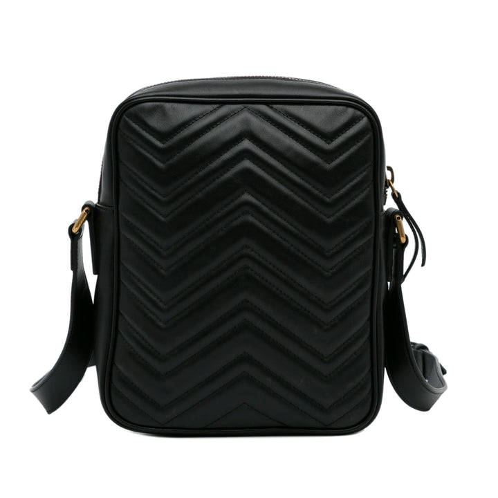 GG Marmont Matelasse Crossbody Black - Gaby Paris